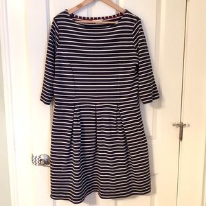 Boden Navy & White Dress